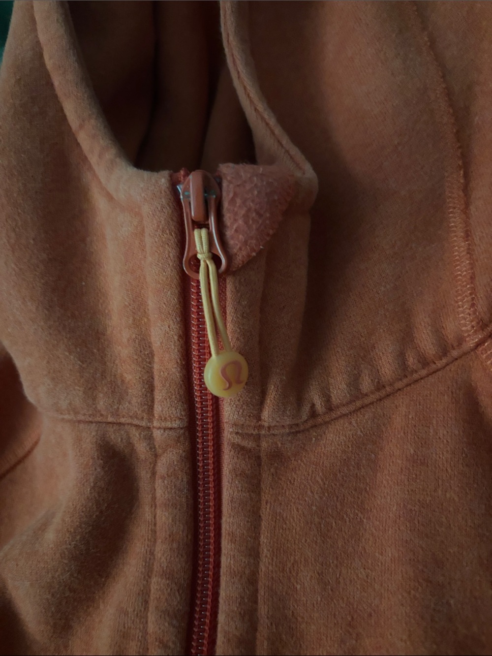 Orange Full-Zip Hooded Sweater - Picture 2 of 3